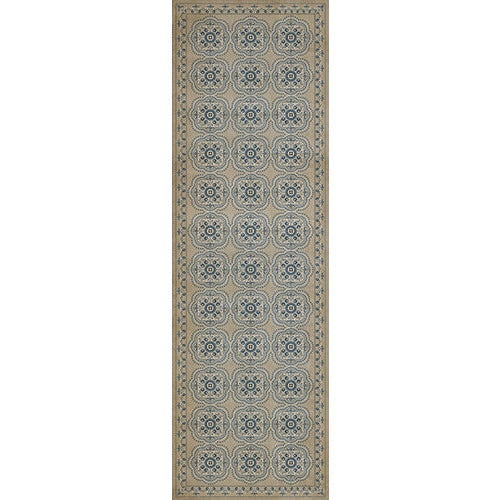 Spicher & Company Pattern 28 Solitude Vinyl Floorcloth - USA-Made Rug | BSEID