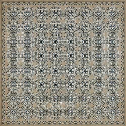 Spicher & Company Pattern 28 Solitude Vinyl Floorcloth - USA-Made Rug | BSEID