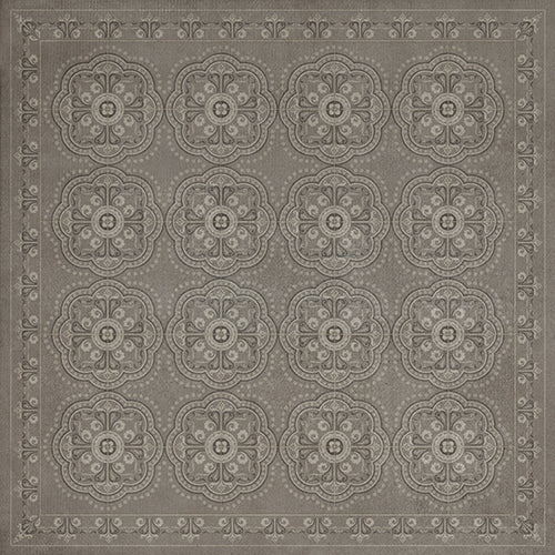 Spicher & Company Pattern 28 Stilled Vinyl Floorcloth - USA-Made Rug | BSEID