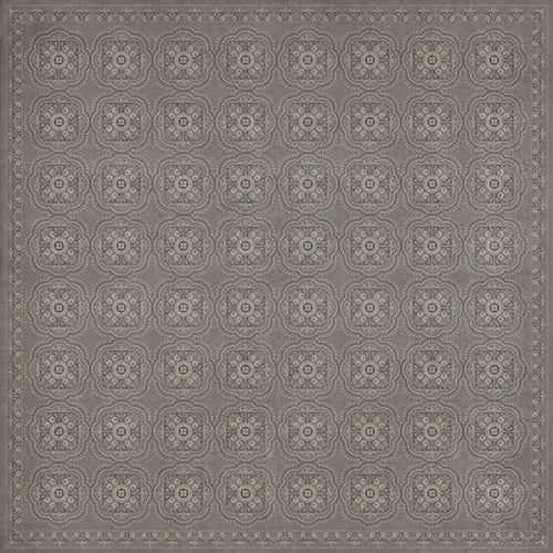 Spicher & Company Pattern 28 Stilled Vinyl Floorcloth - USA-Made Rug | BSEID
