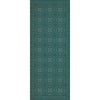 Spicher & Company Pattern 28 Teal Bandana Vinyl Floorcloth | BSEID