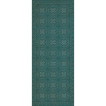 Spicher & Company Pattern 28 Teal Bandana Vinyl Floorcloth | BSEID