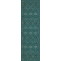 Spicher & Company Pattern 28 Teal Bandana Vinyl Floorcloth | BSEID