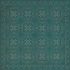 Spicher & Company Pattern 28 Teal Bandana Vinyl Floorcloth | BSEID