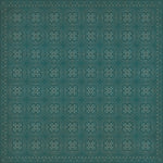 Spicher & Company Pattern 28 Teal Bandana Vinyl Floorcloth | BSEID