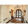 wall sconce aged gold leaf stem leaves black metal shade