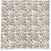 A set of four cream-colored 100% cotton napkins from Abigails, featuring a repeating floral pattern with green and pink blooms intertwined with delicate vines, called the Pomegranate Cabana Napkins.