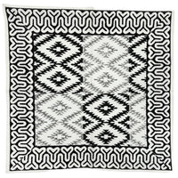 Abigails' Yellowstone Cabana Napkins (set of 8) feature black & white geometric Aztec tribal patterns for your dining table.