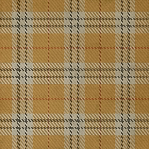 Spicher & Co. vinyl floorcloth chair mat tartan plaid yellow gold square