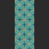 teal blue tan lay flat vinyl mat