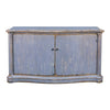 blue sideboard rustic finish
