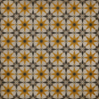 yellow cream star tile lay flat vinyl rug