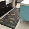 vinyl floor mat wildflowers blue yellow