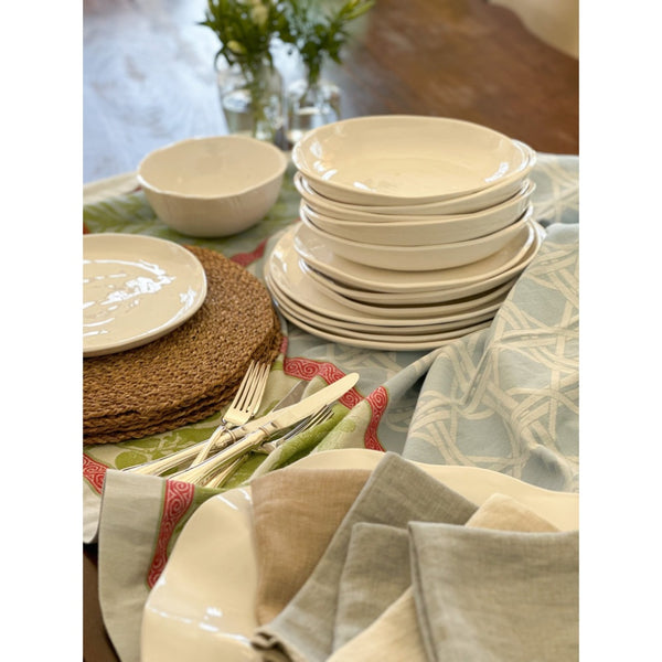 round cream bowl