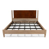 woven leather headboard king bed
