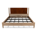 woven leather headboard king bed
