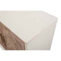 antique white and weathered reclaimed pine sideboard cabinet
