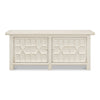 sideboard adjustable shelves trellis antique white