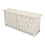 sideboard adjustable shelves trellis antique white