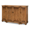 sideboard pine wood brown 4-door