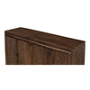 sideboard wood brown chainmail carved doors