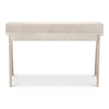 contemporary 5 drawer desk ivory finish