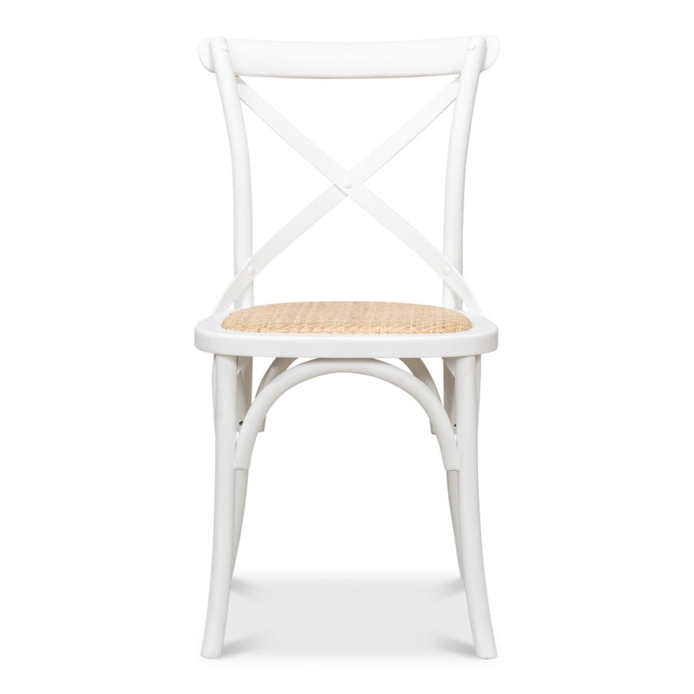 Unique white and tan chair