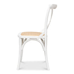 Unique white and tan chair