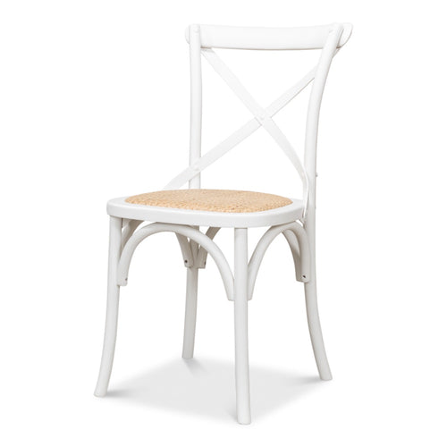 Unique white and tan chair