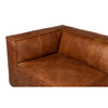 Brown leather couch