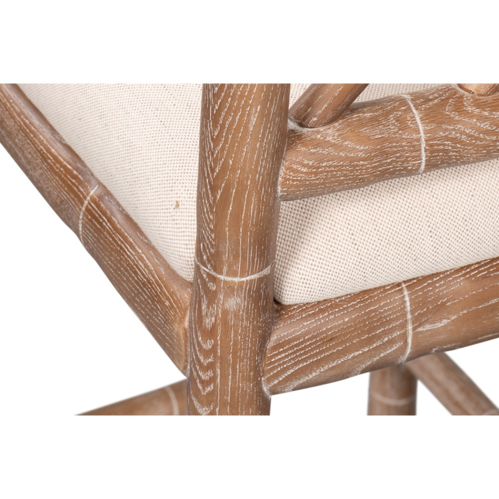 white wash oak counter stool