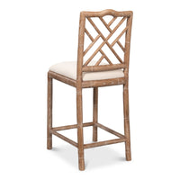 white wash oak counter stool