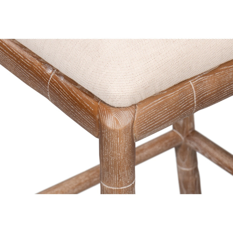 white wash oak counter stool