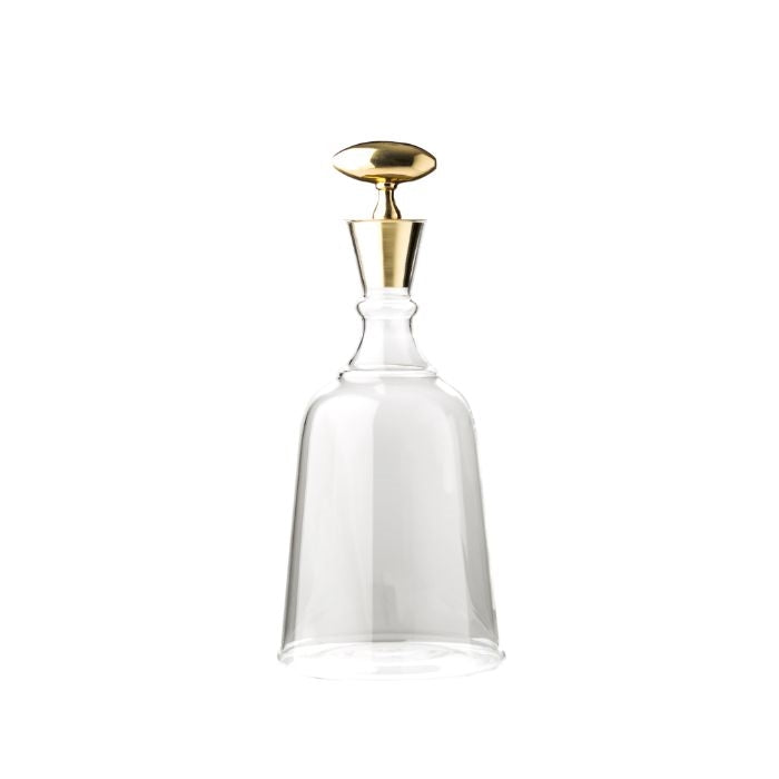 barware brass stopper decanter contemporary glass