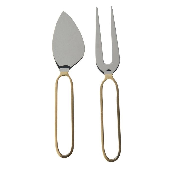 cheese knives brass nickel handmade