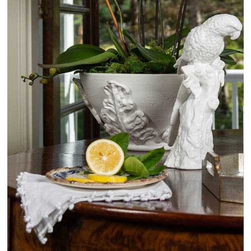 White Ceramic Parrot