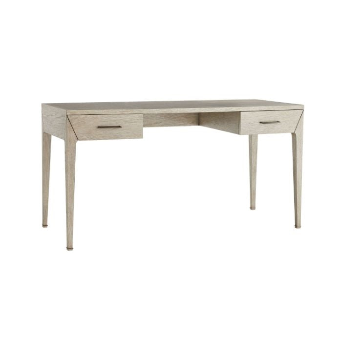 Oak Desk - Dublin - Antique Brass Details