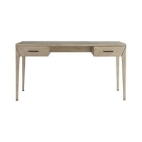 Oak Desk - Dublin - Antique Brass Details