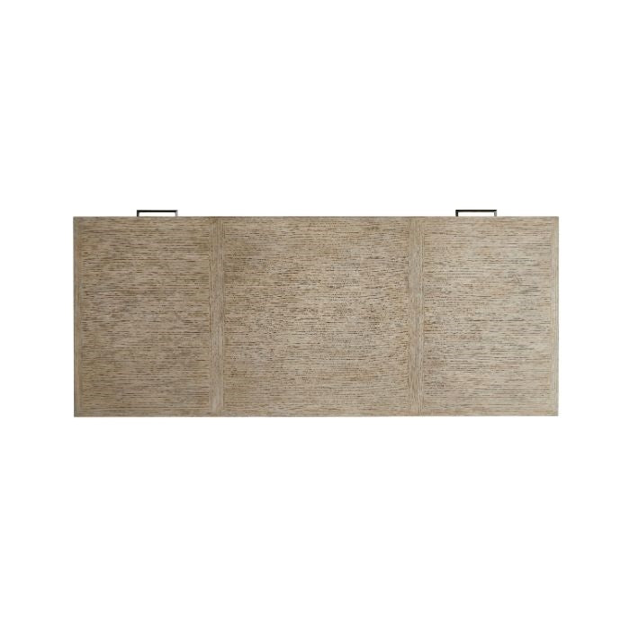 Oak Desk - Dublin - Antique Brass Details