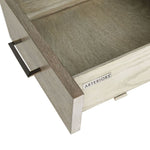 Oak Desk - Dublin - Antique Brass Details