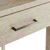 Oak Desk - Dublin - Antique Brass Details