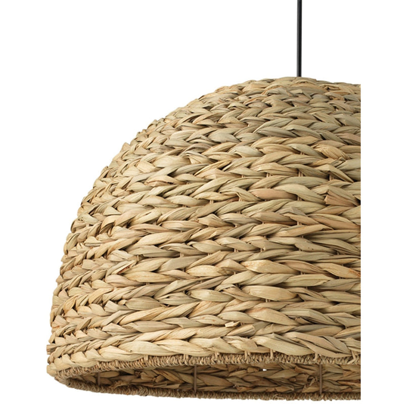seagrass round hanging pendant light organic natural