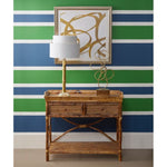Antique Tortoise Rattan Serving Console