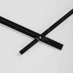 wall clock dark brown nailhead detail round