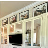 framed wall art navy heron coastal
