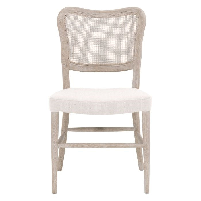 natural gray oak dining chair cane back