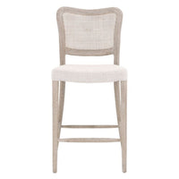 natural gray oak counter stool cane back