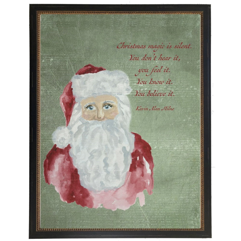 vintage art Christmas quote Santa