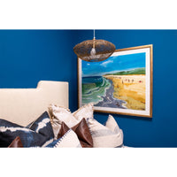 wall art beach colorful gold frame giclee
