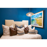 wall art beach colorful gold frame giclee